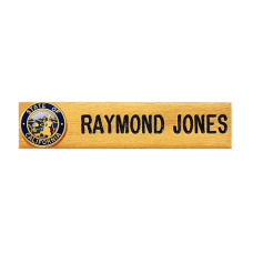 Blackinton Police Name Plate with State Seal Blackinton Police Name Plate with State Seal