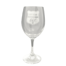 Got Your Six Wine Glass Got Your Six Wine Glass