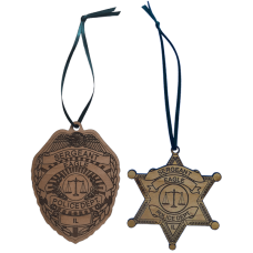 Law Enforcement Shield and Star Ornament Law Enforcement Shield and Star Ornament