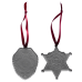 Law Enforcement Shield and Star Ornament