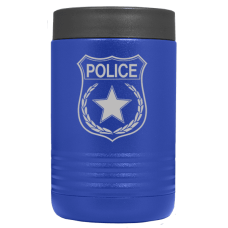 Police Vacuum Insulated Metal Coozie Police Vacuum Insulated Metal Coozie