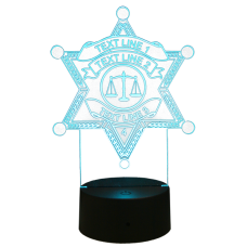 Light Up Sheriff Acrylic Light Up Sheriff Acrylic