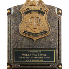 Bronzetone Police Officer Award Bronzetone Police Officer Award