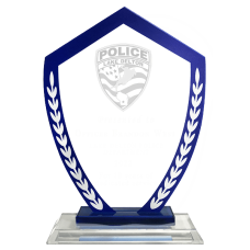 Glass Shield Police Award Glass Shield Police Award