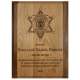 Alder Law Enforcement Plaque Alder Law Enforcement Plaque