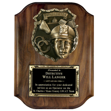 Scalloped Police Plaque Scalloped Police Plaque