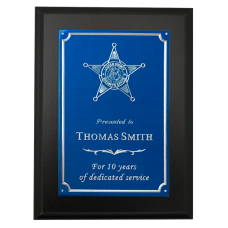 Small Engraved Police Plaque Small Engraved Police Plaque