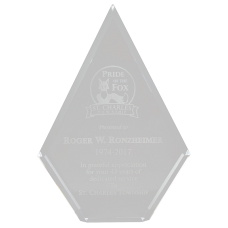 Clear Acrylic Diamond Police Award Clear Acrylic Diamond Police Award
