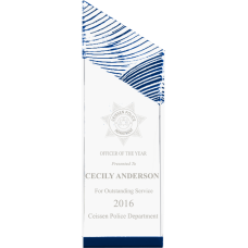 Glacier Acrylic Police Award Glacier Acrylic Police Award