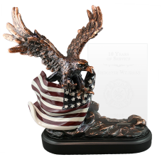 Bravery Eagle Award with Glass