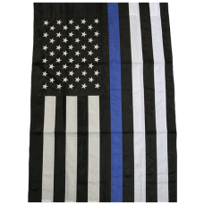 Thin Blue Line Large Flag 