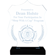 Shield Acrylic Police Award 