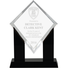 Acrylic Marquis Diamond Police Award