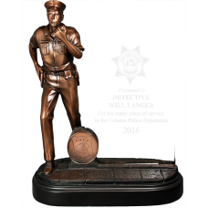 Bronze and Glass Police Award