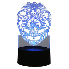 Light Up Acrylic Shield Badge Light Up Acrylic Shield Badge