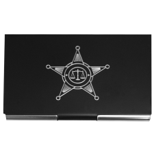 Police Metal Business Card Holder Police Metal Business Card Holder
