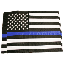 Thin Blue Line Garden Flag 