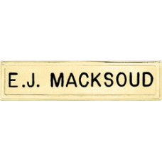 Blackinton Namebar with Border Blackinton Namebar with Border