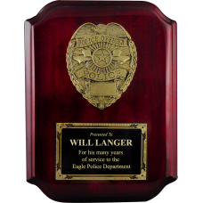 Piano Finish Police Plaque