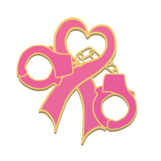Breast Cancer Awareness handcuff lapel pin Breast Cancer Awareness handcuff lapel pin